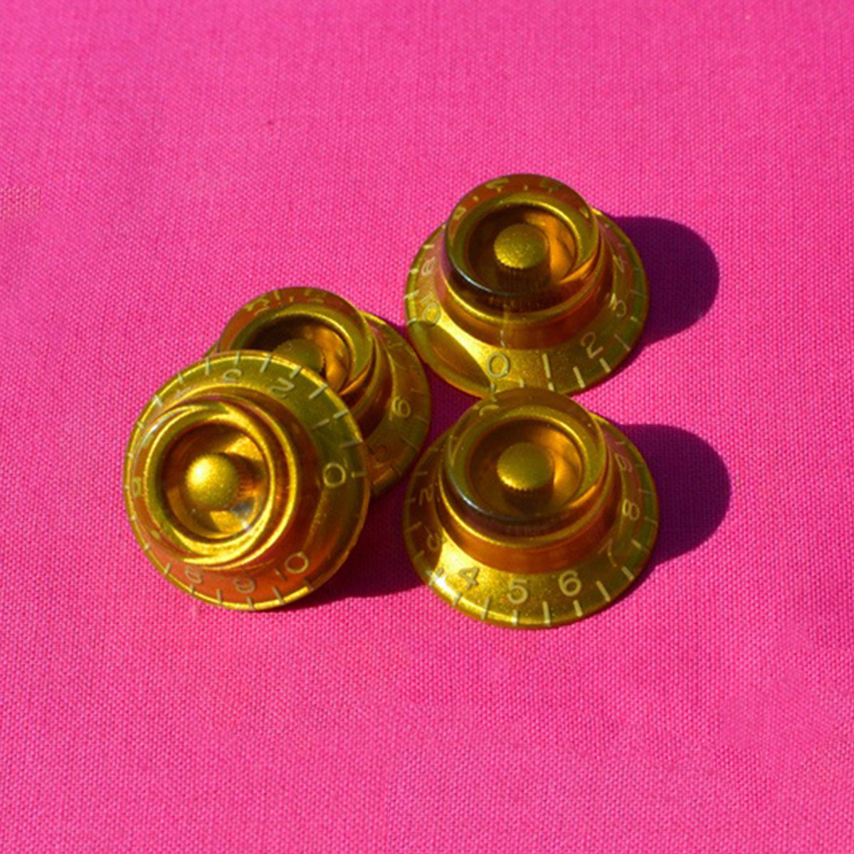 Les Paul Amber Bonnet Control Knobs